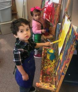 Early Childhood Education children painting